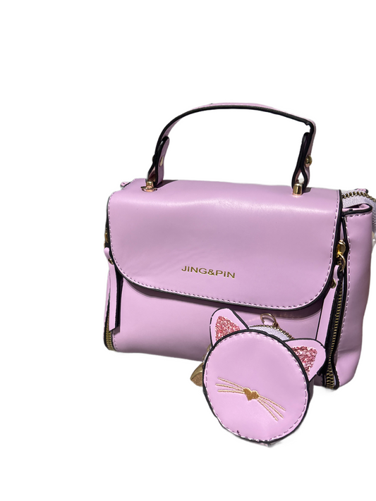 Women's all seasons PVC fashion handbag-Purple